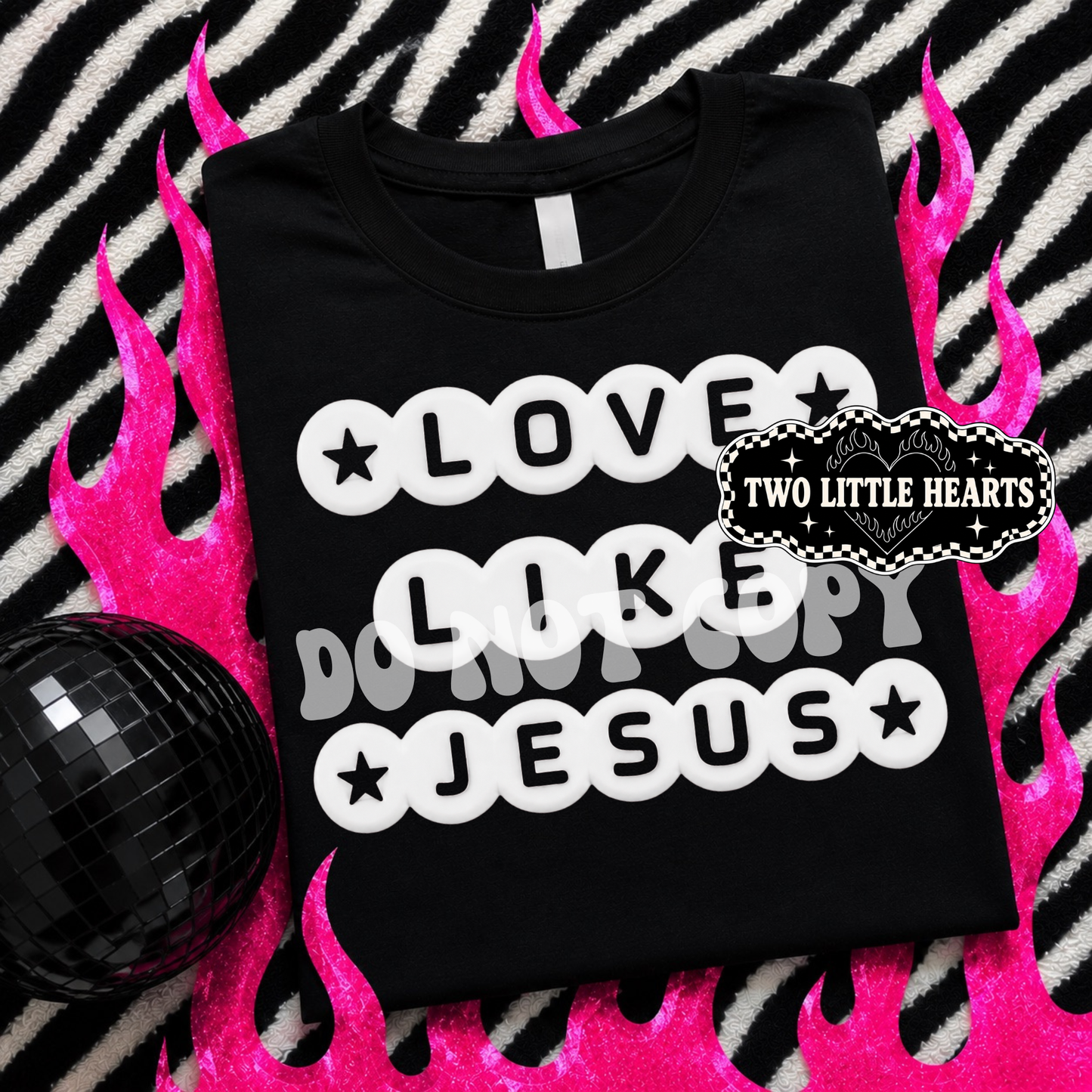 Bead font Love like Jesus PNG
