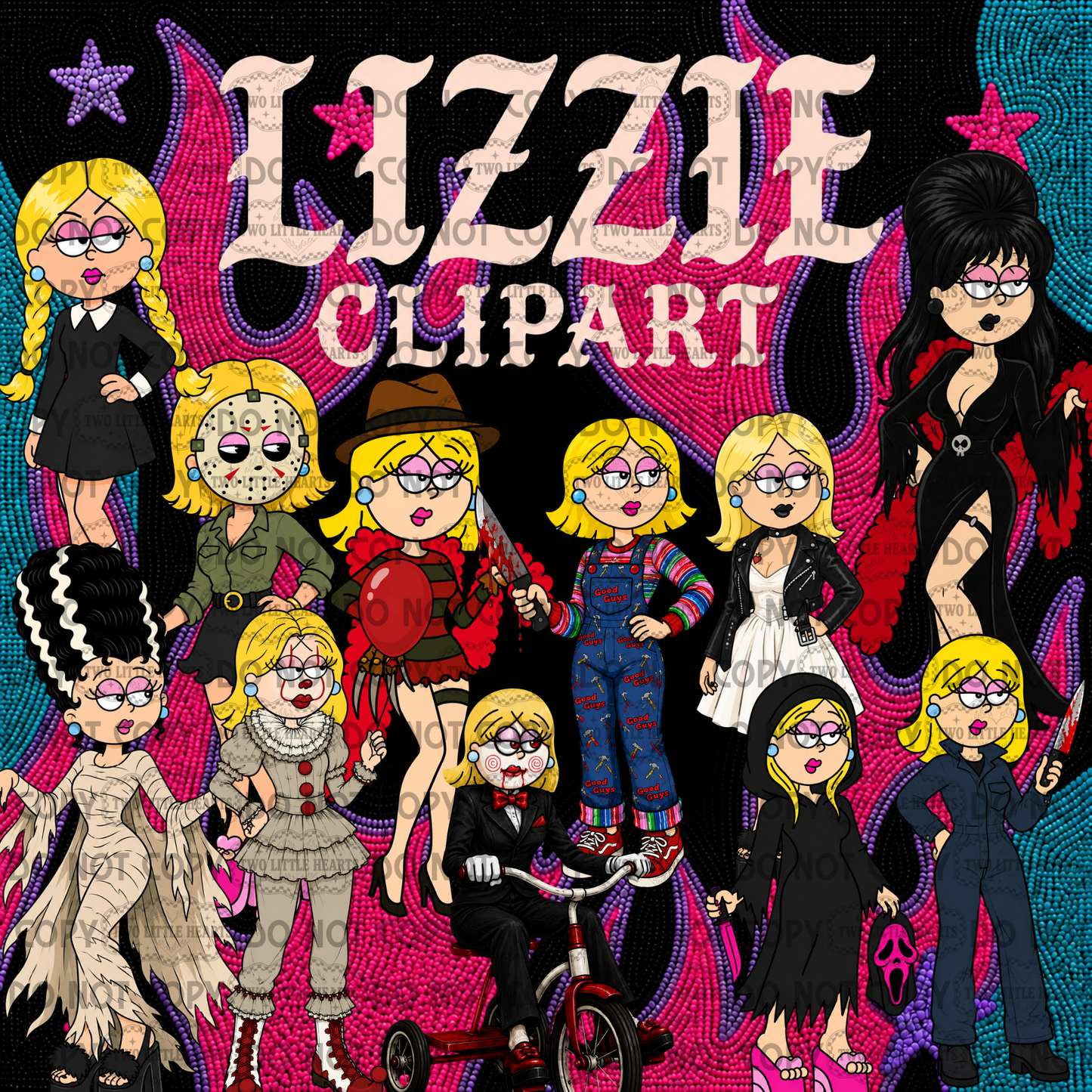 Lizzie 🦇 Clipart Bundle