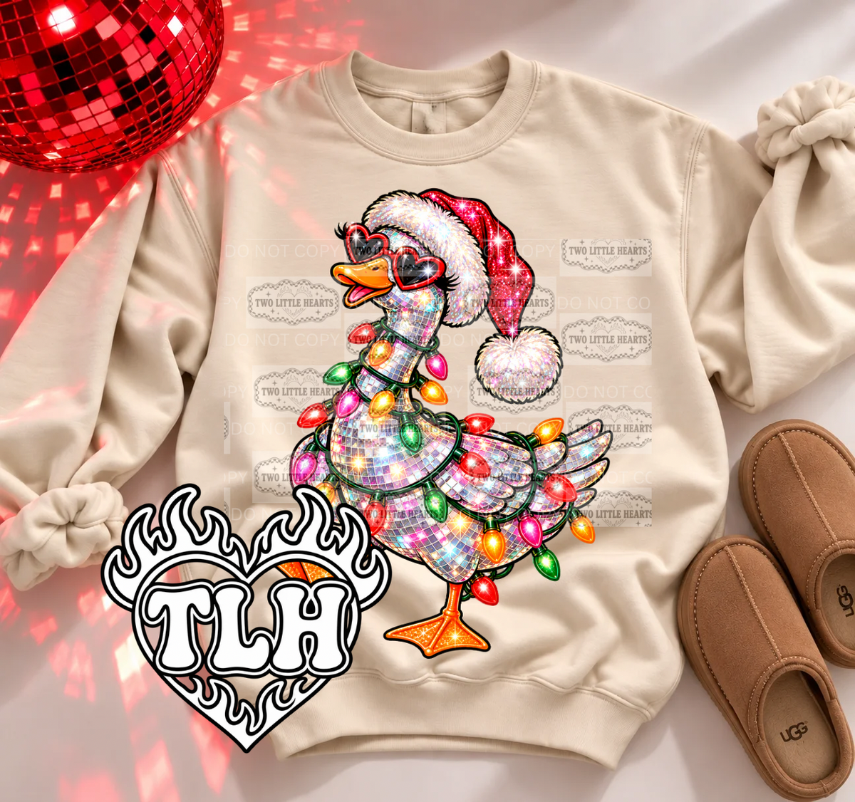 Christmas goose PNG