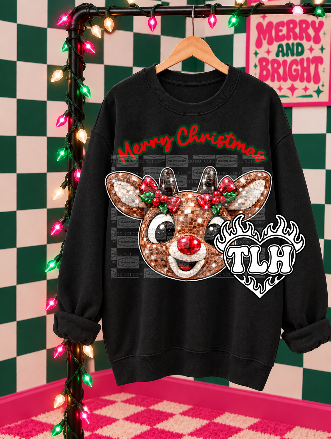 Merry Christmas Rudolph PNG