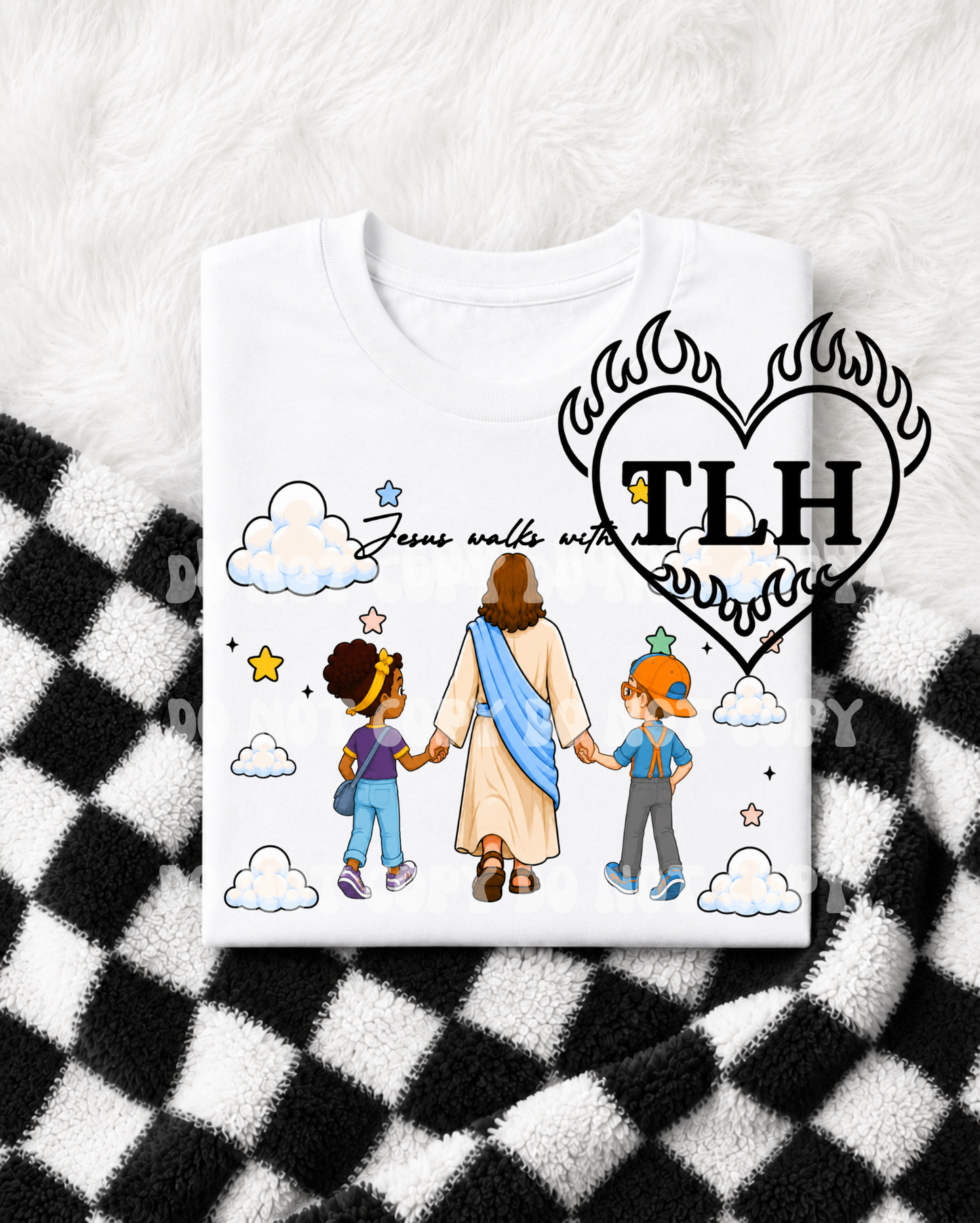 Jesus walks with me PNG