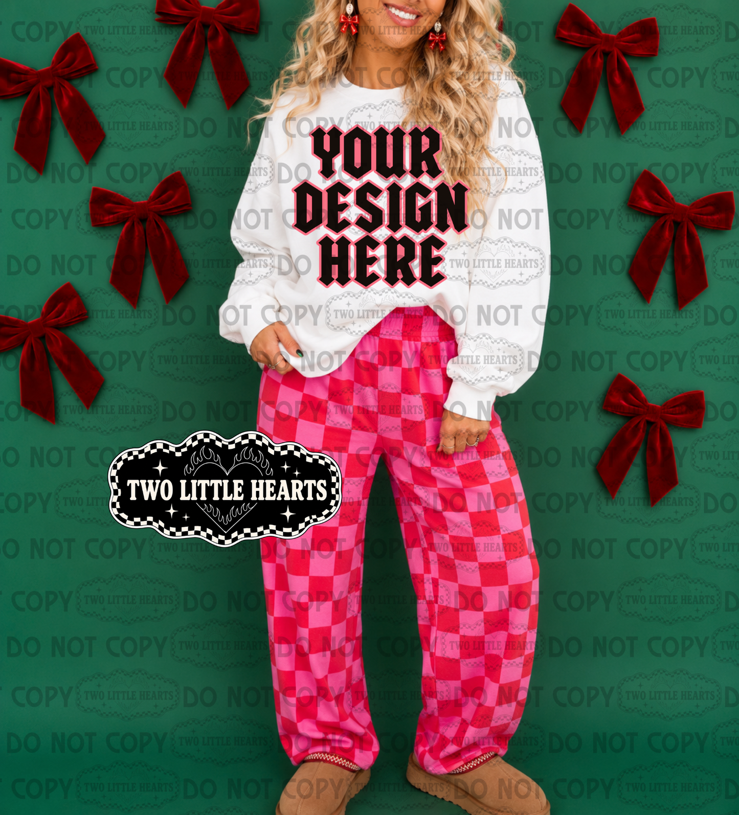 Christmas bows Mock