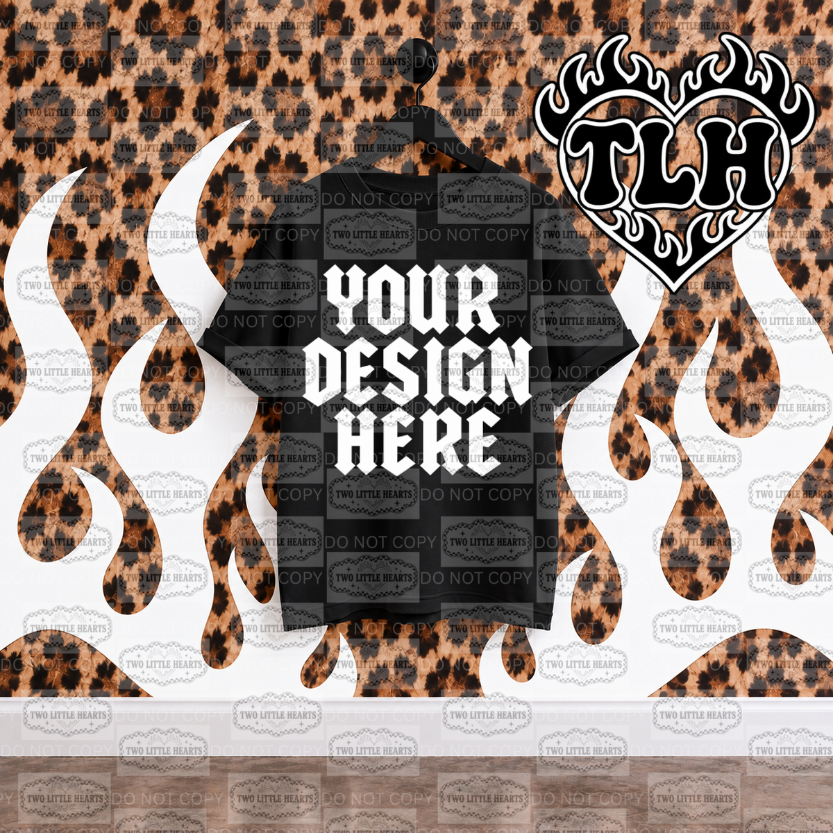 Black tee Mock up