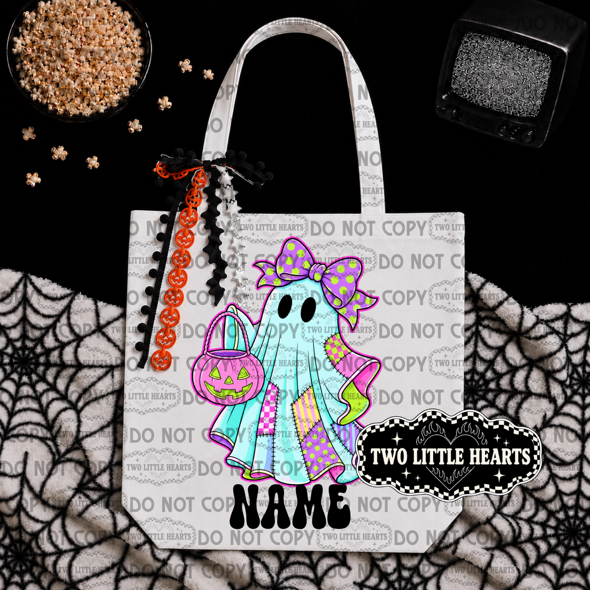 Pink ghost Candy Bag π¬
