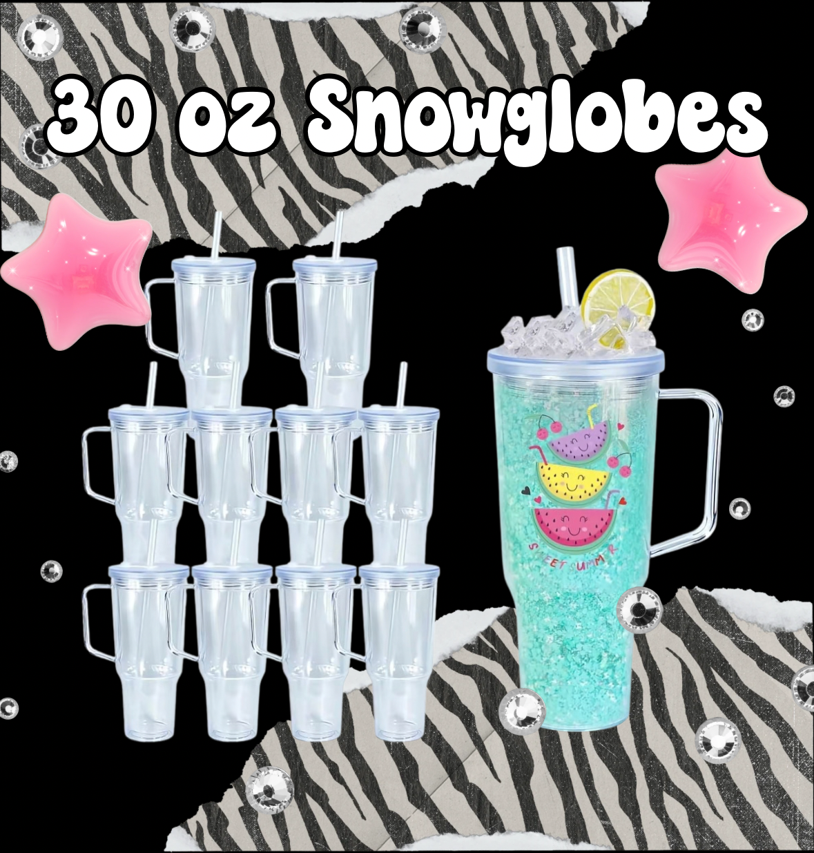 30 oz Acrylic Snowglobe