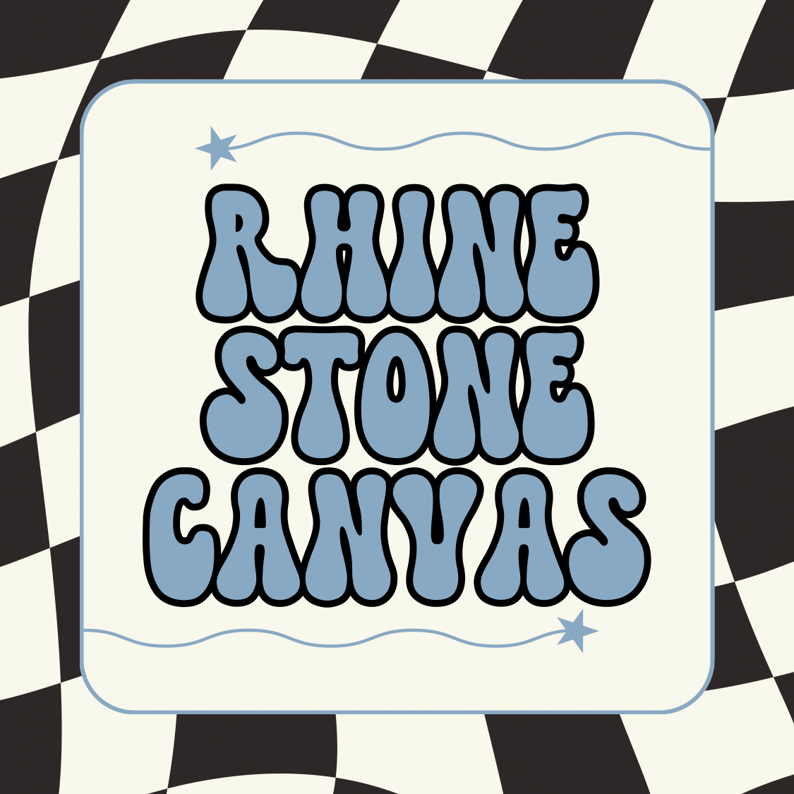 Rhinestoned canvas’s