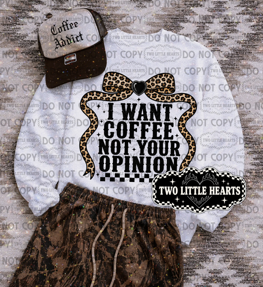 I want coffee cheetah PNG