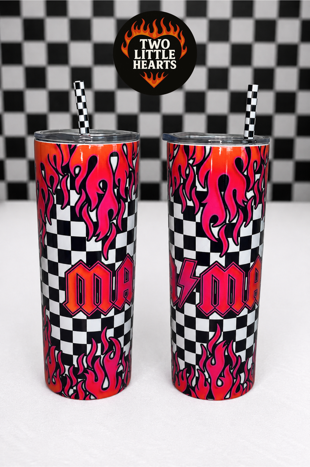 Hot pink Mama tumbler