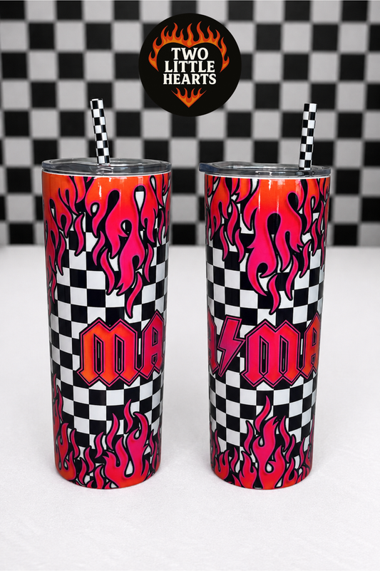Hot pink Mama tumbler