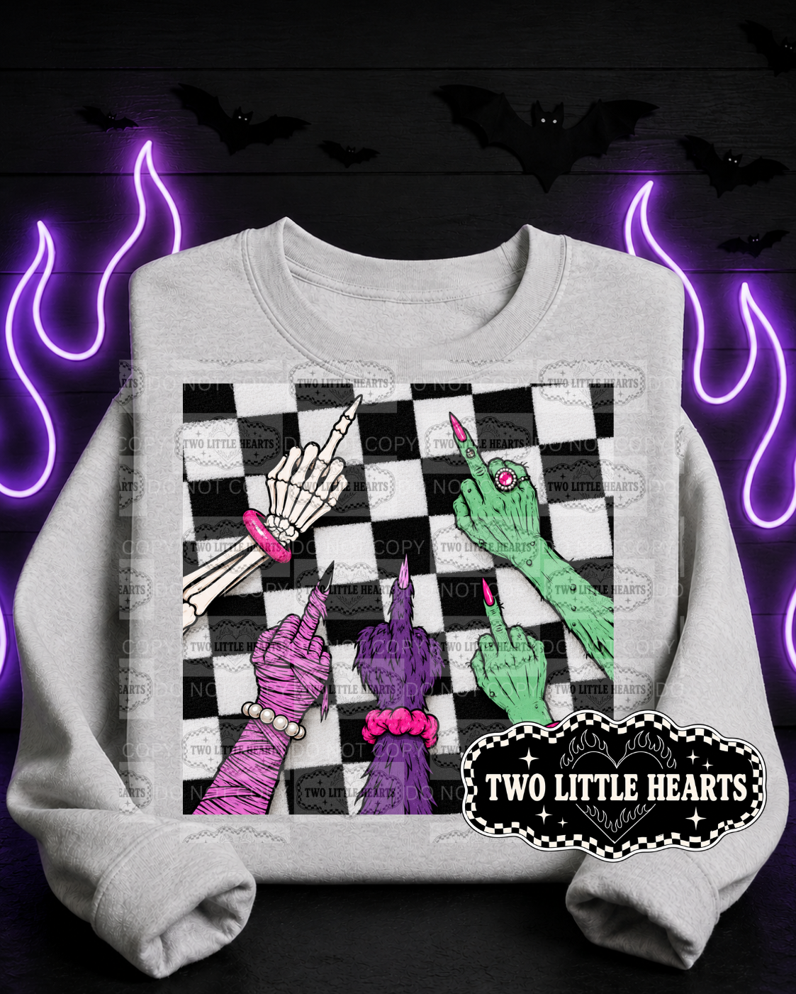 Chkrd Monster Hands PNG