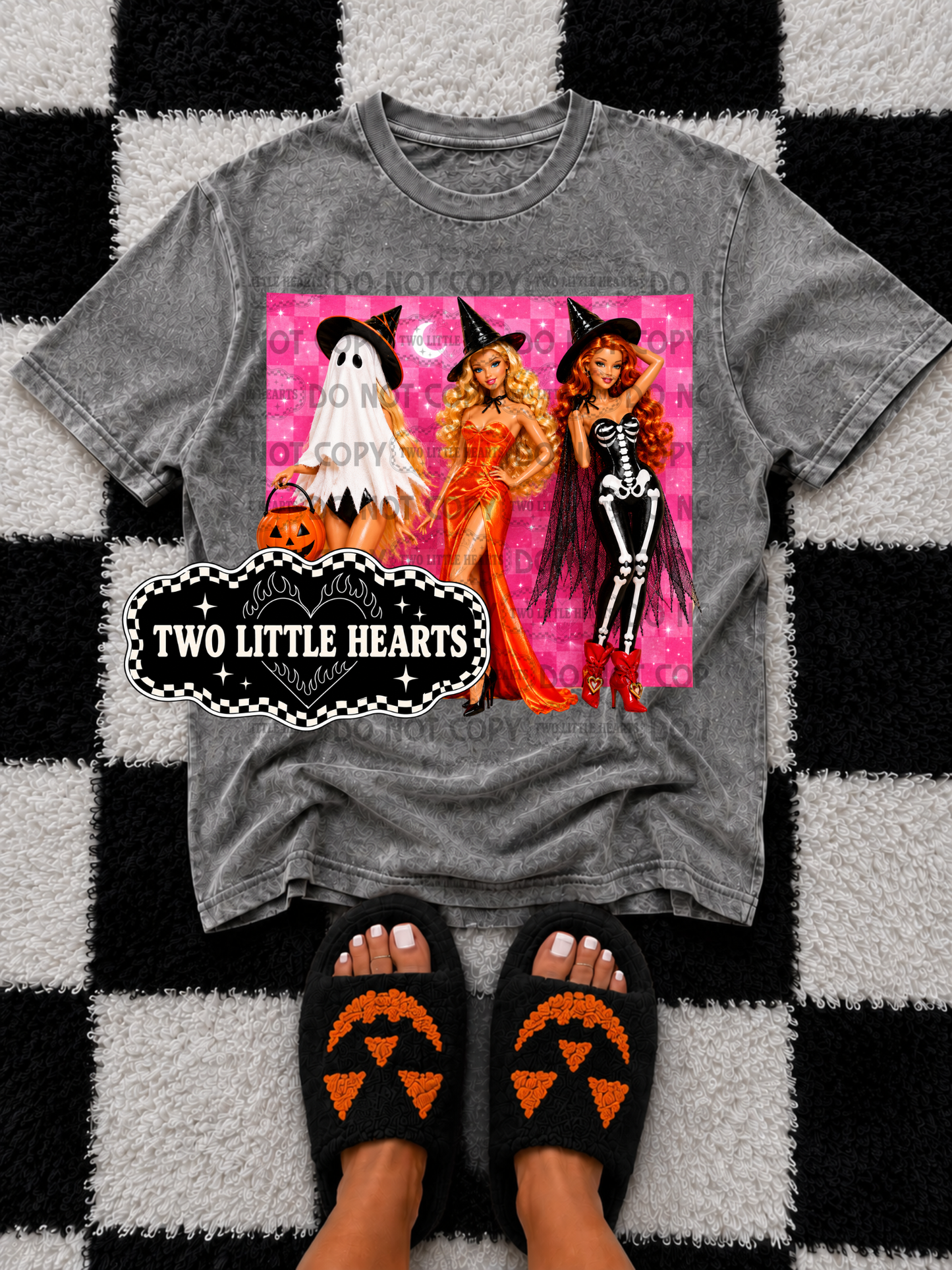 Spooky Dolls Chkrd PNG