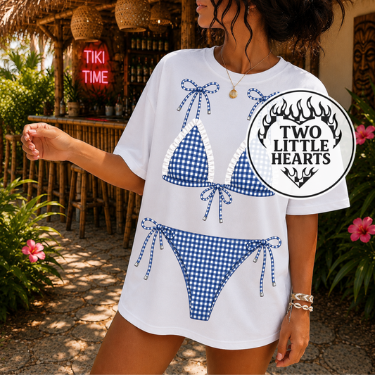 Gingham Swimsuit PNG