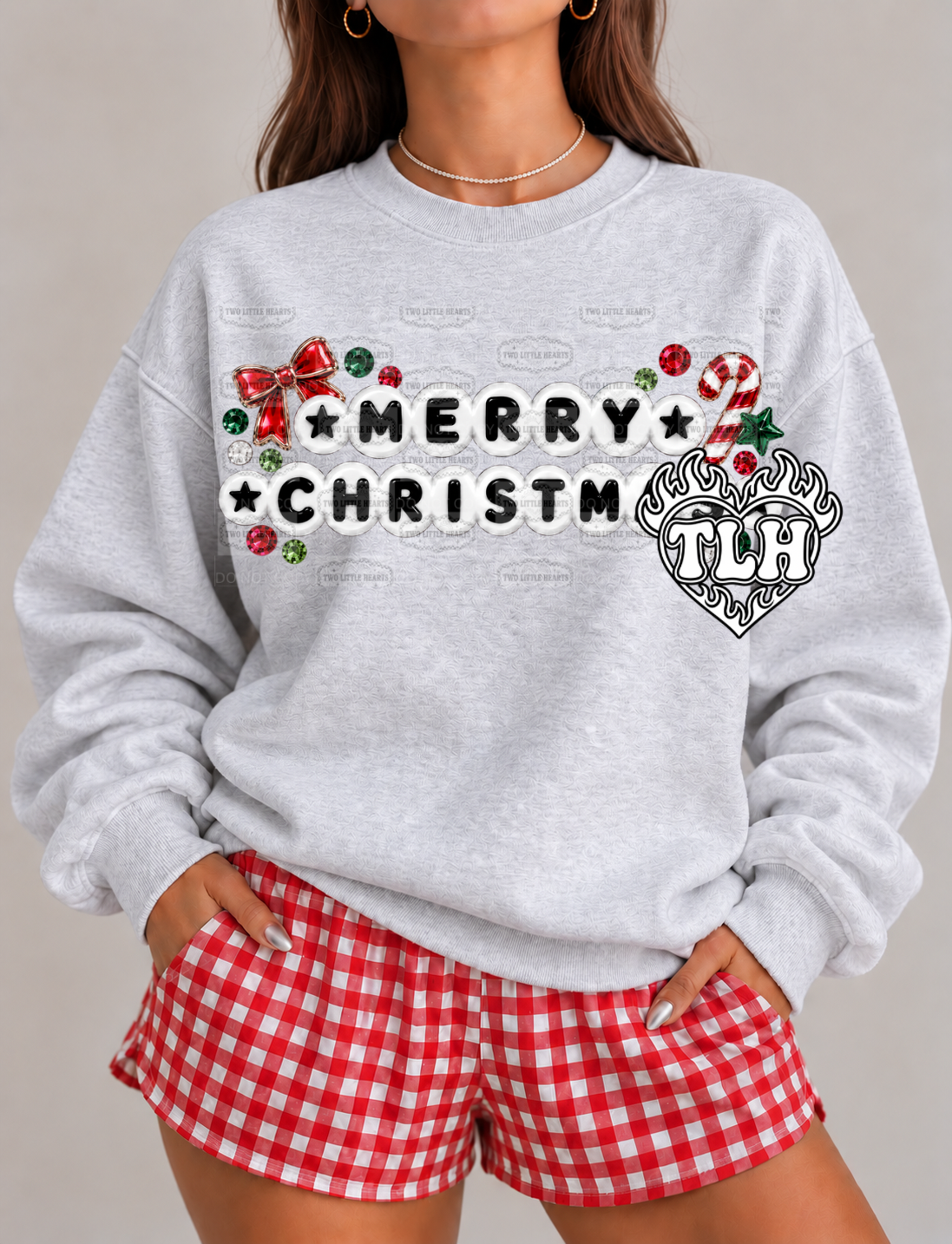 Merry Christmas rhinestone PNG