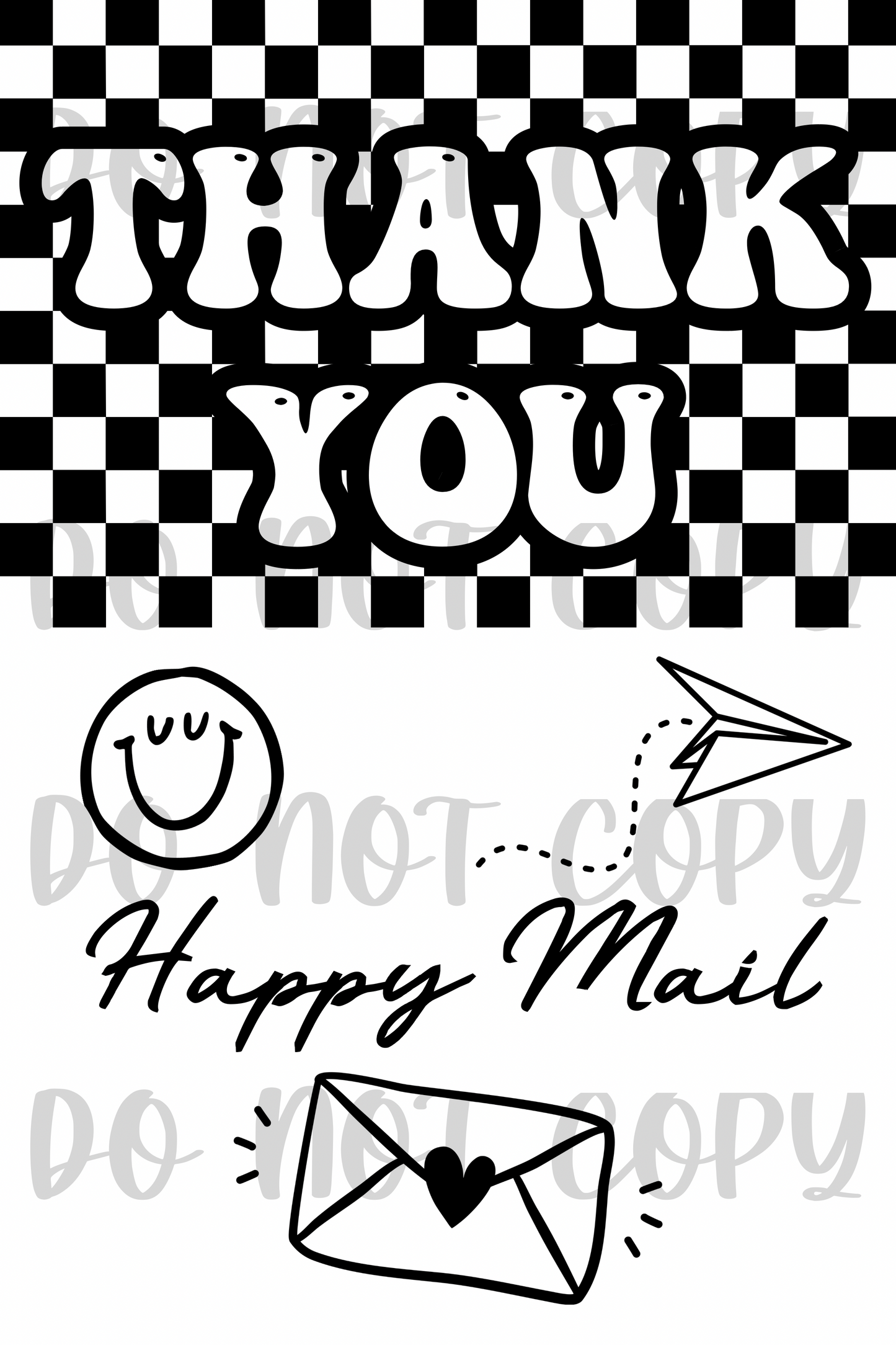 Thank you label