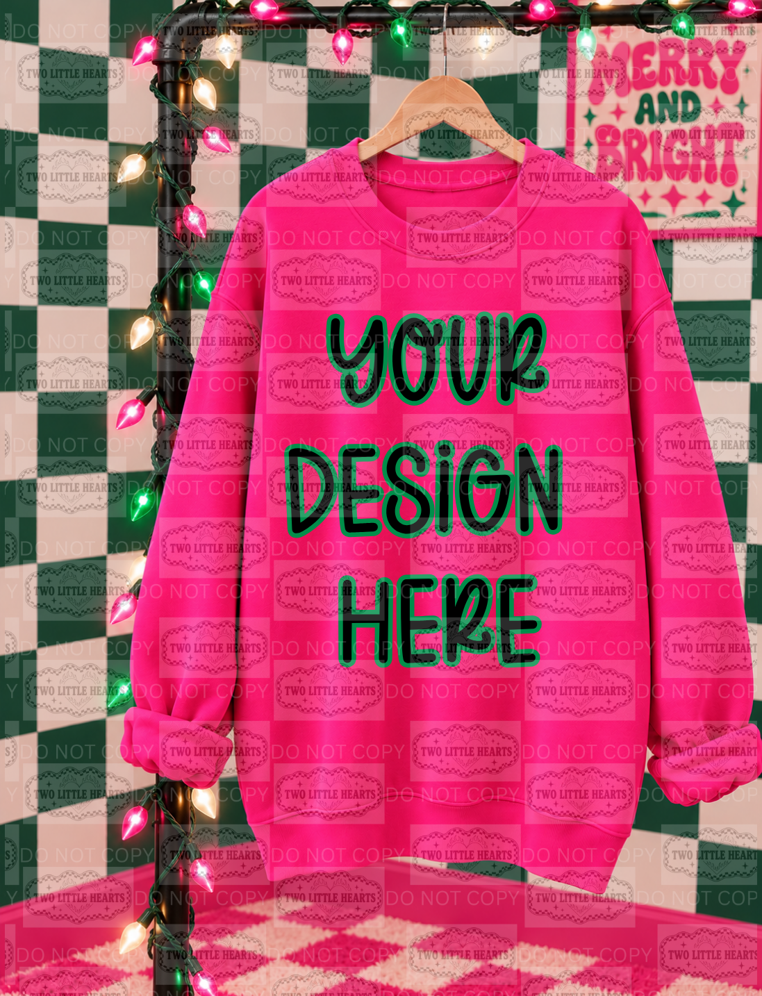 Pink sweater 🎄 Mock up