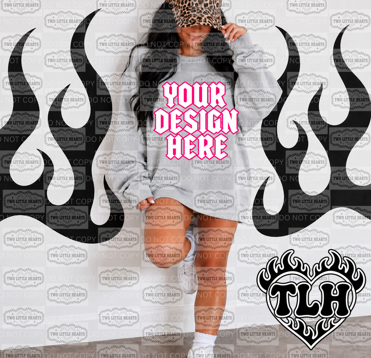 Flame mockup