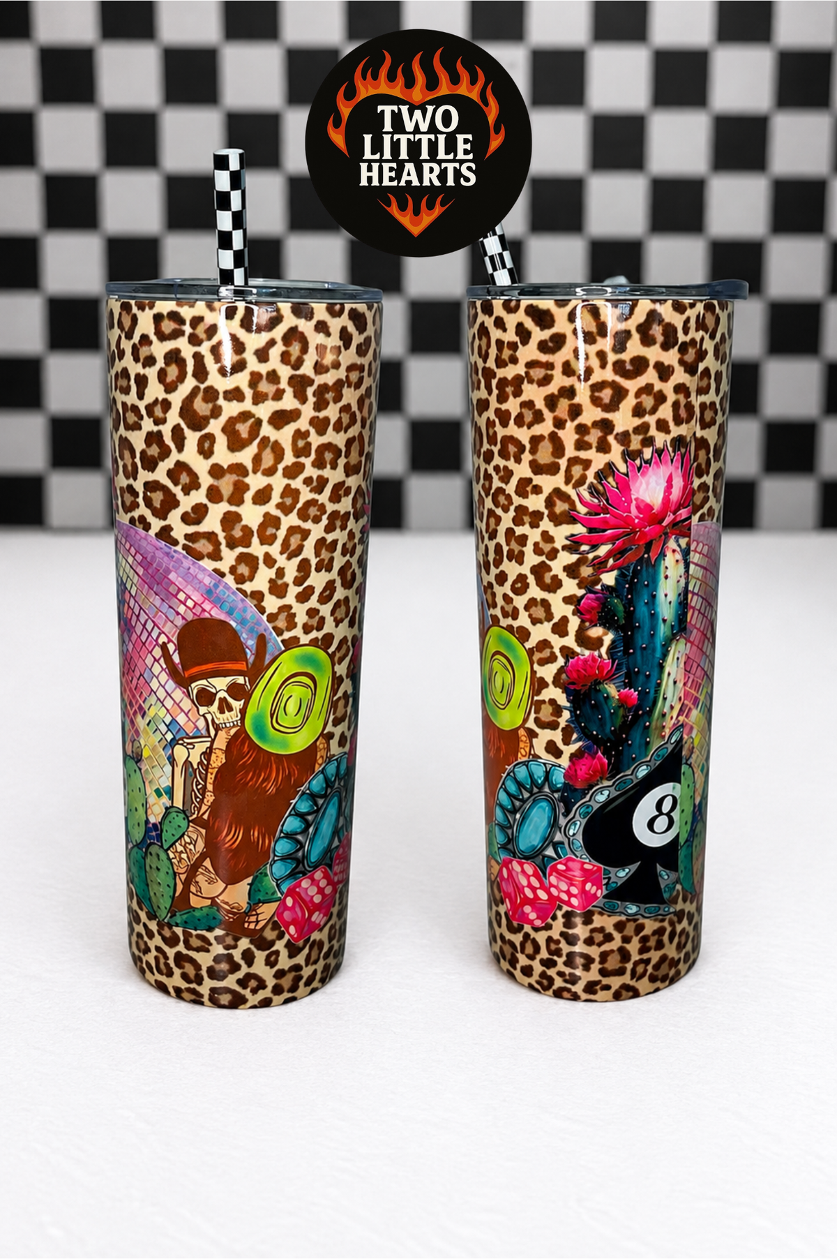 Leopard western tumbler