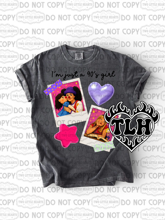 90’s girl font Polaroid PNG