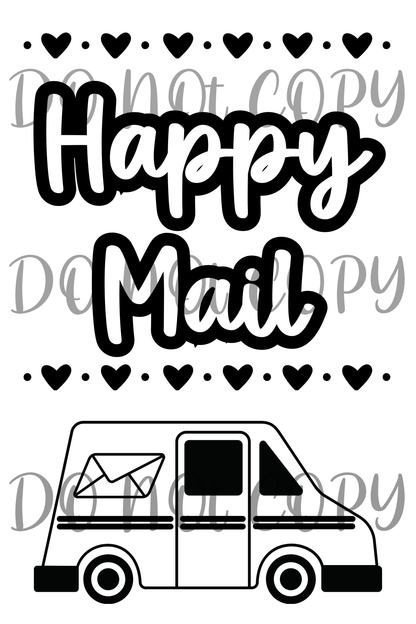Happy mail label