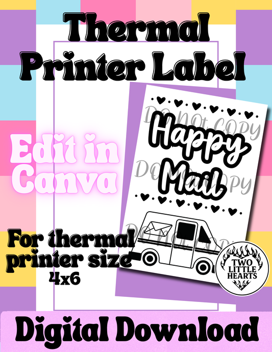 Happy mail label