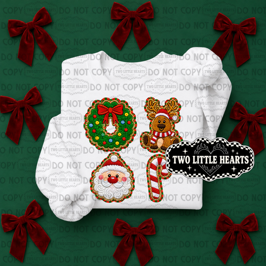 Christmas patches PNG