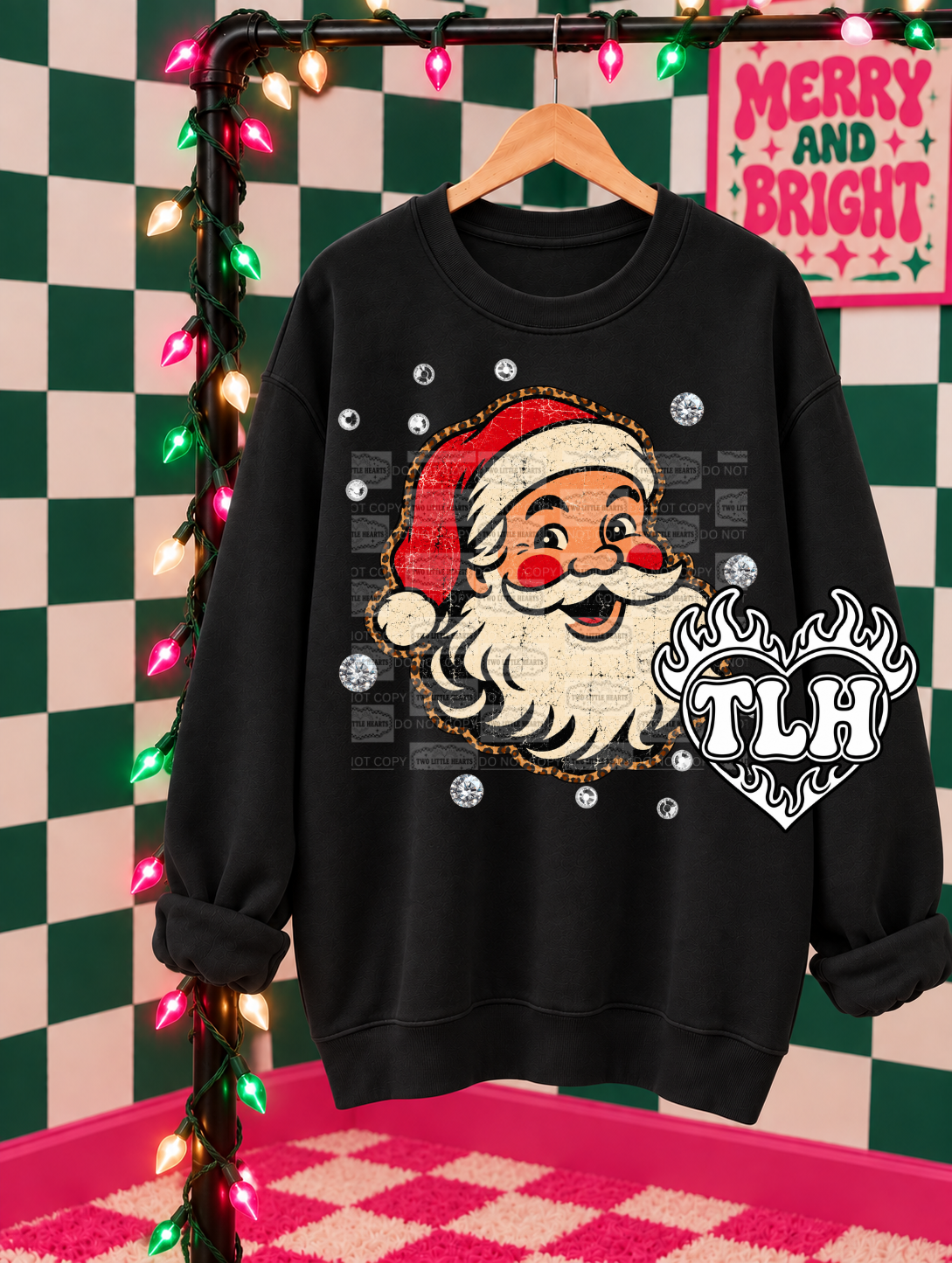 Red Santa bling PNG