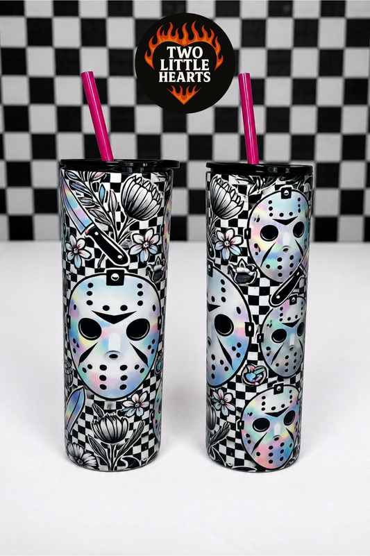 Neon Jason tumbler