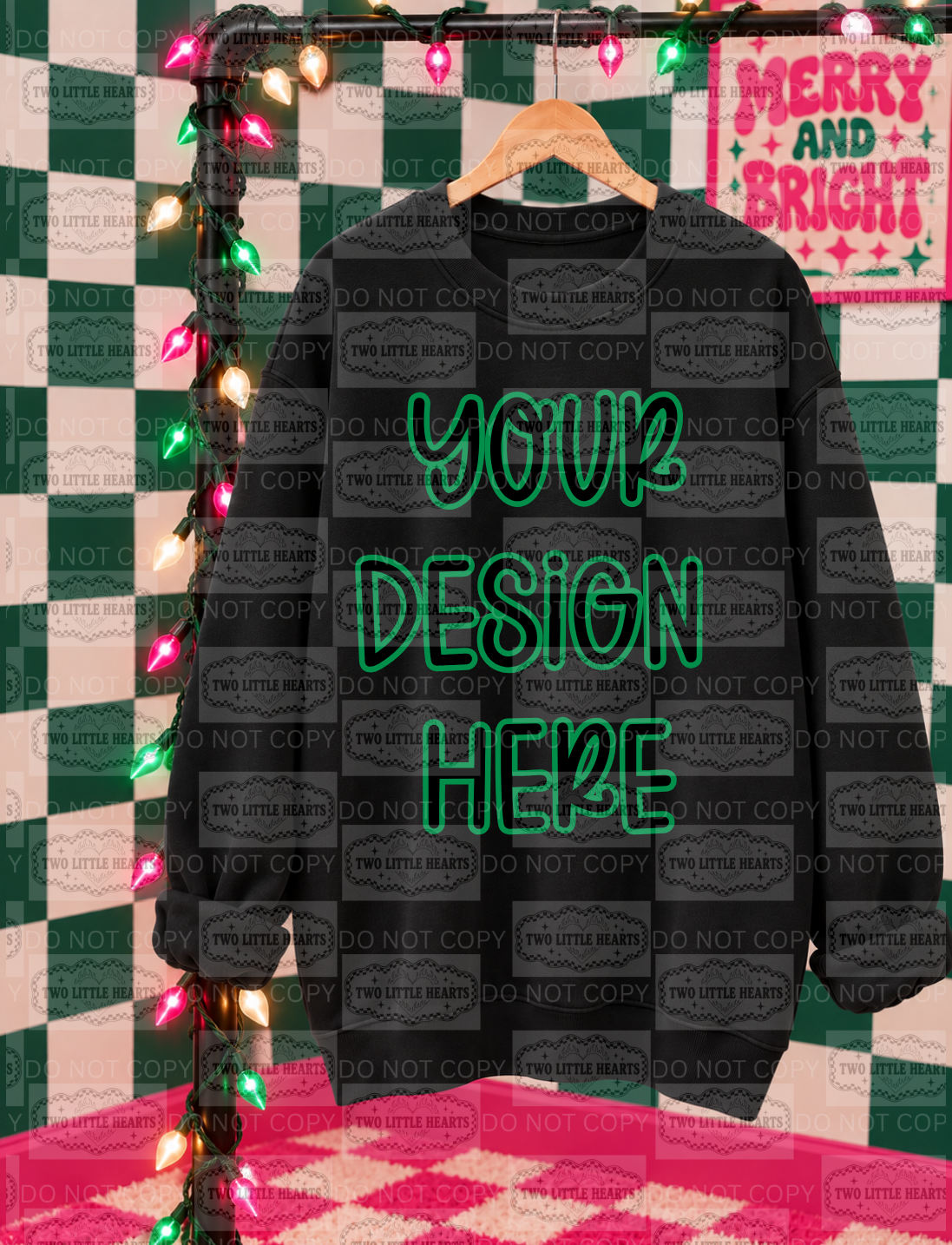 Blk sweater 🎄 Mock up