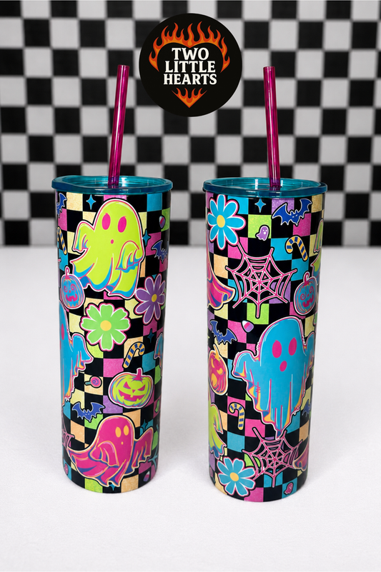 Neon ghost tumbler