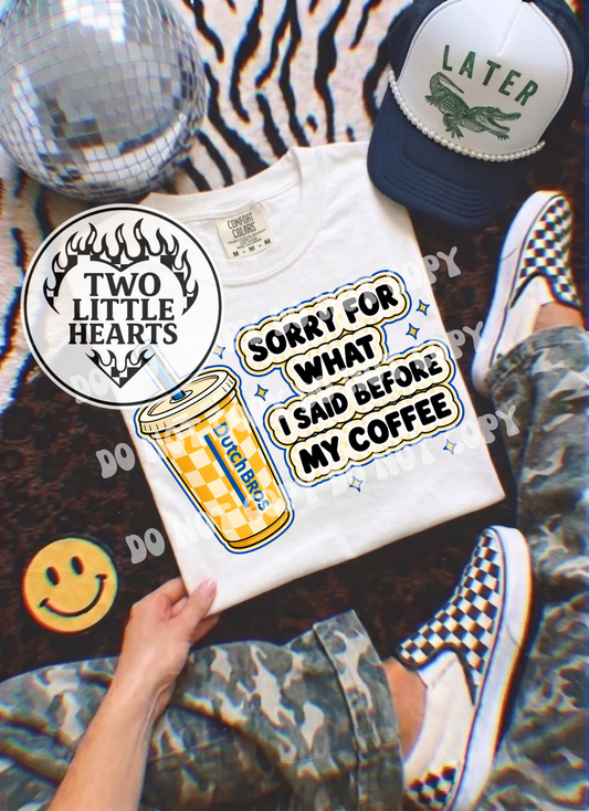 Sorry coffee PNG