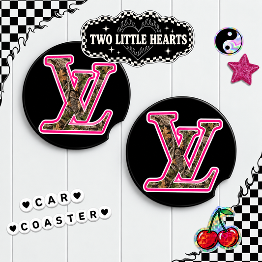 Camo LV Car Coaster