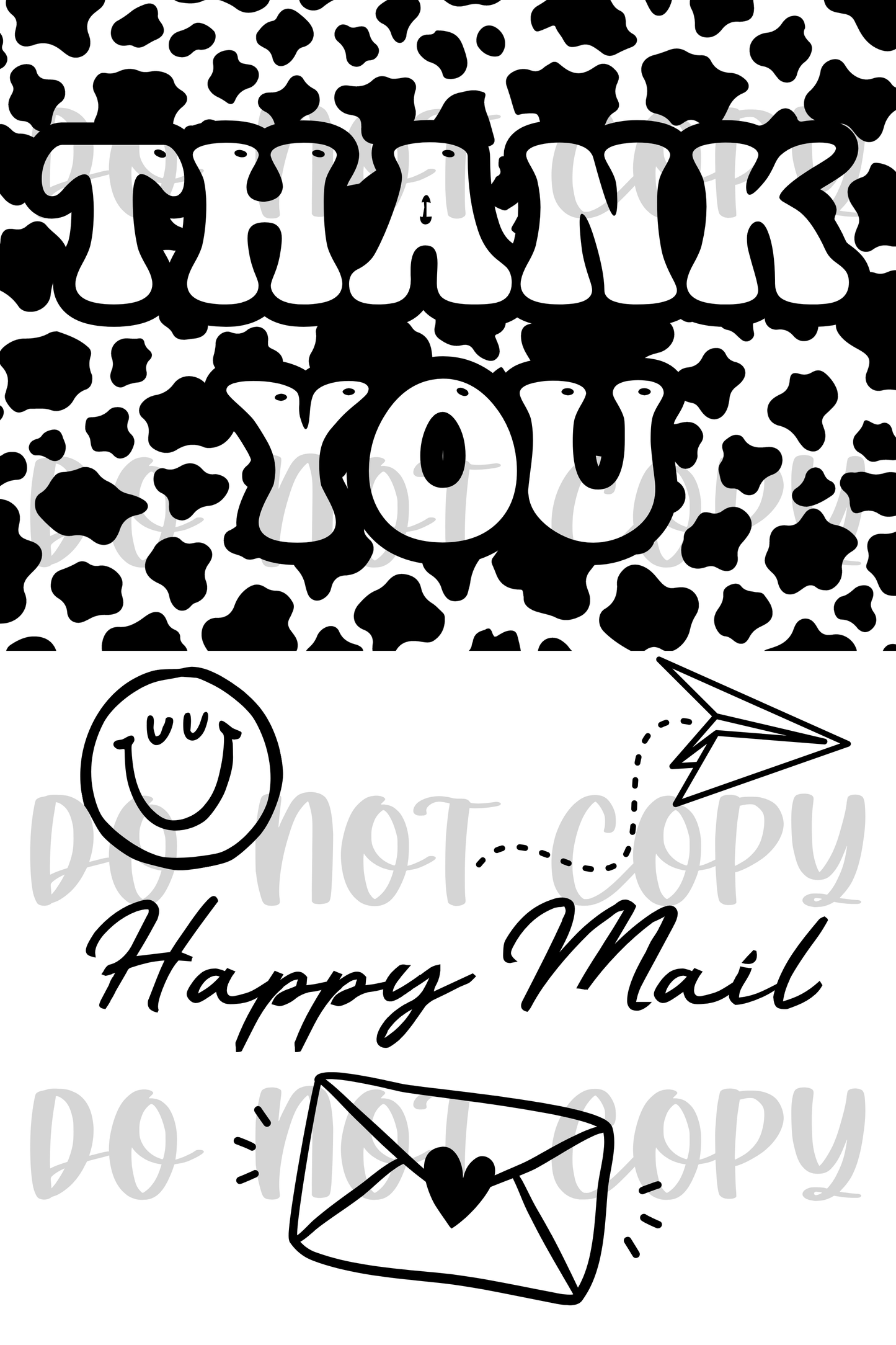 Thank you label