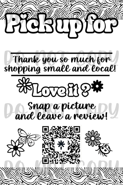Pick up label