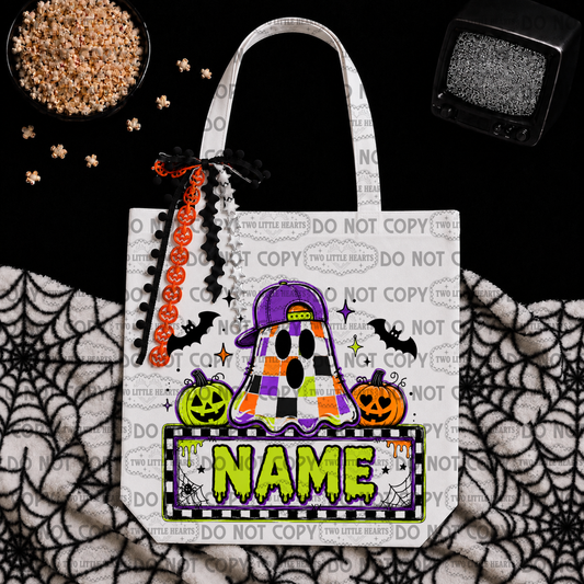 Checkered ghost Candy Bag 🍬