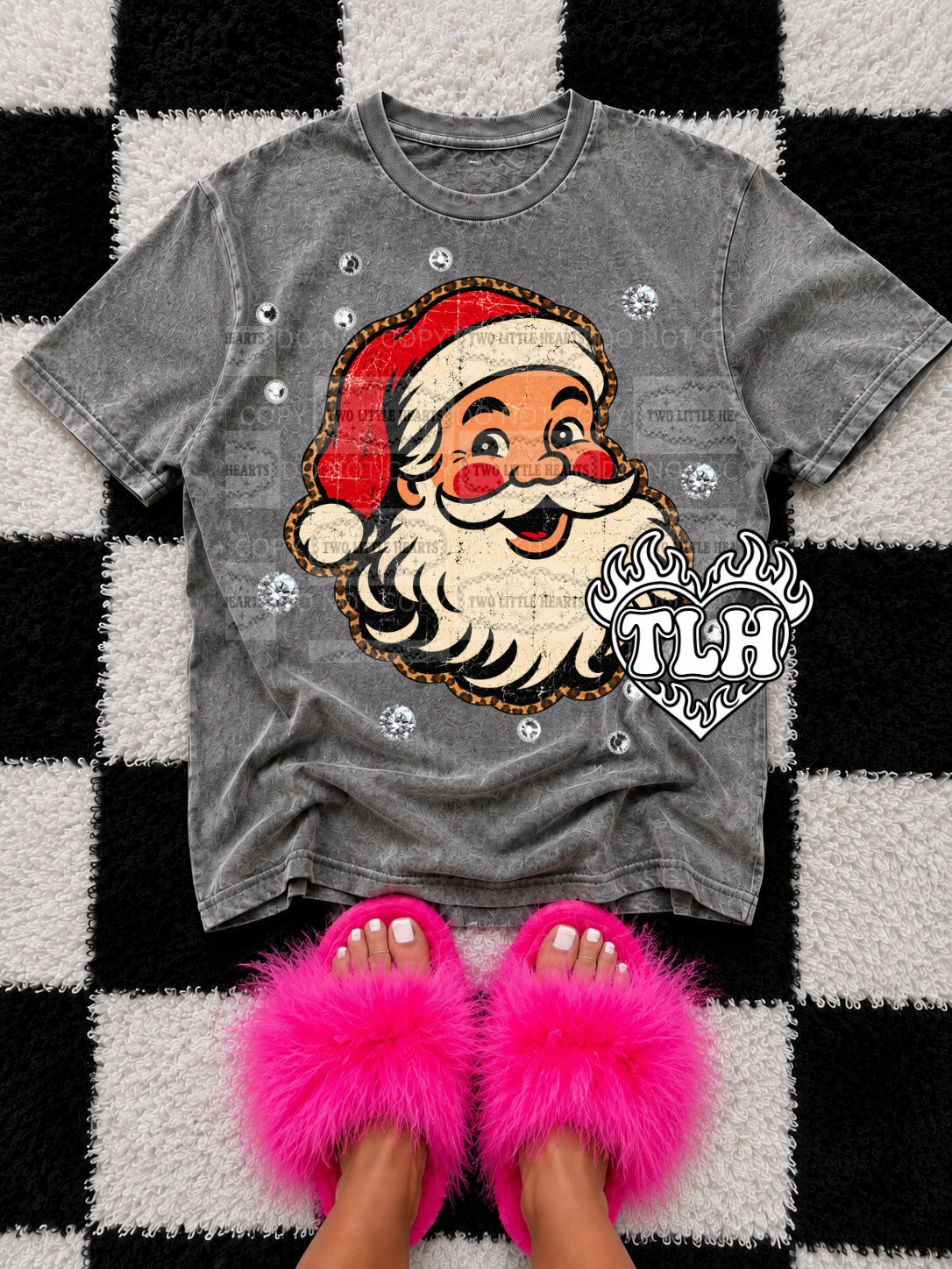 Red Santa bling PNG