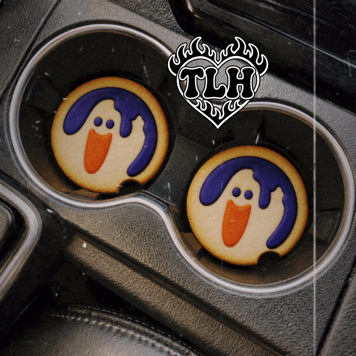 Ghost cookie Car Coaster