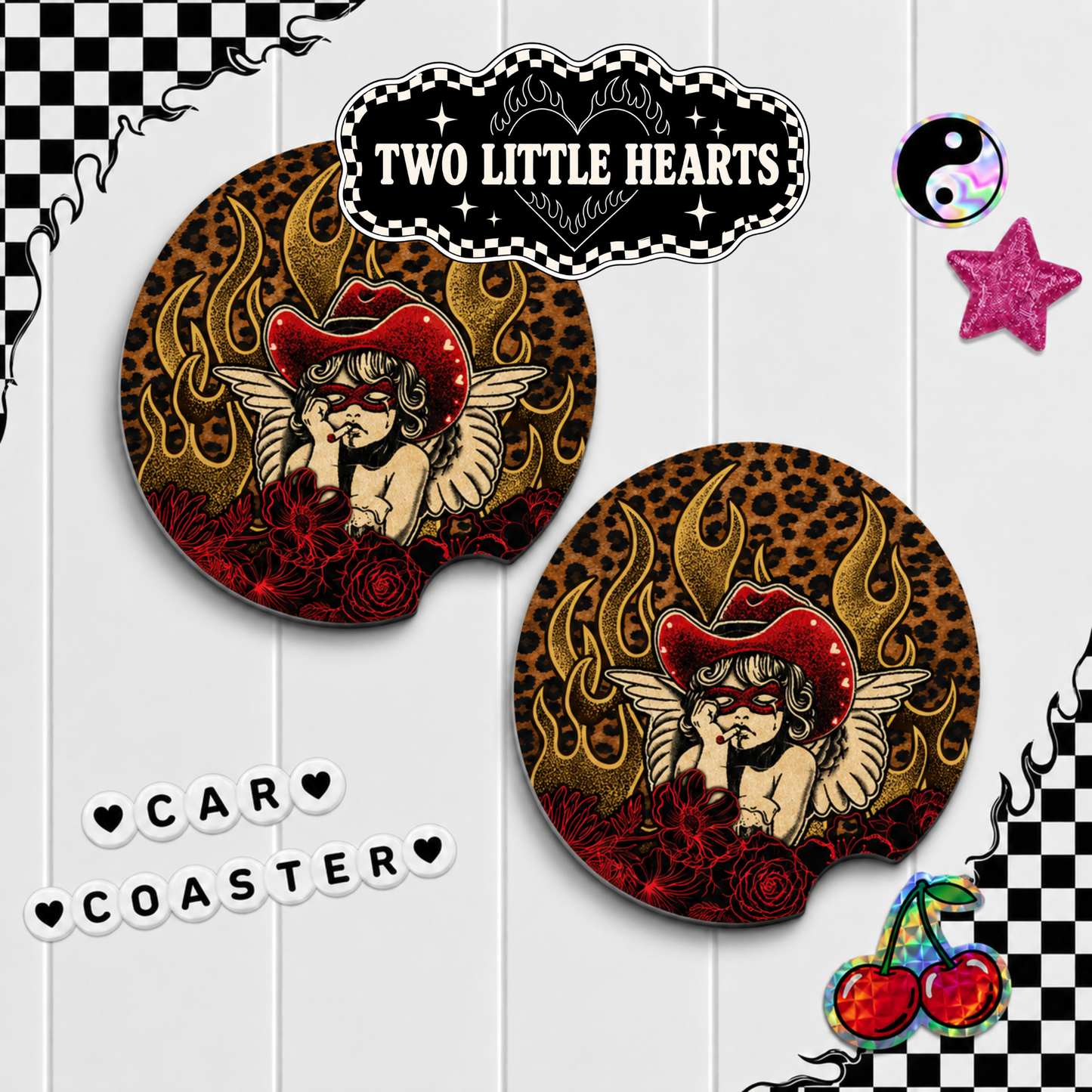 Western Angel Car Coaster