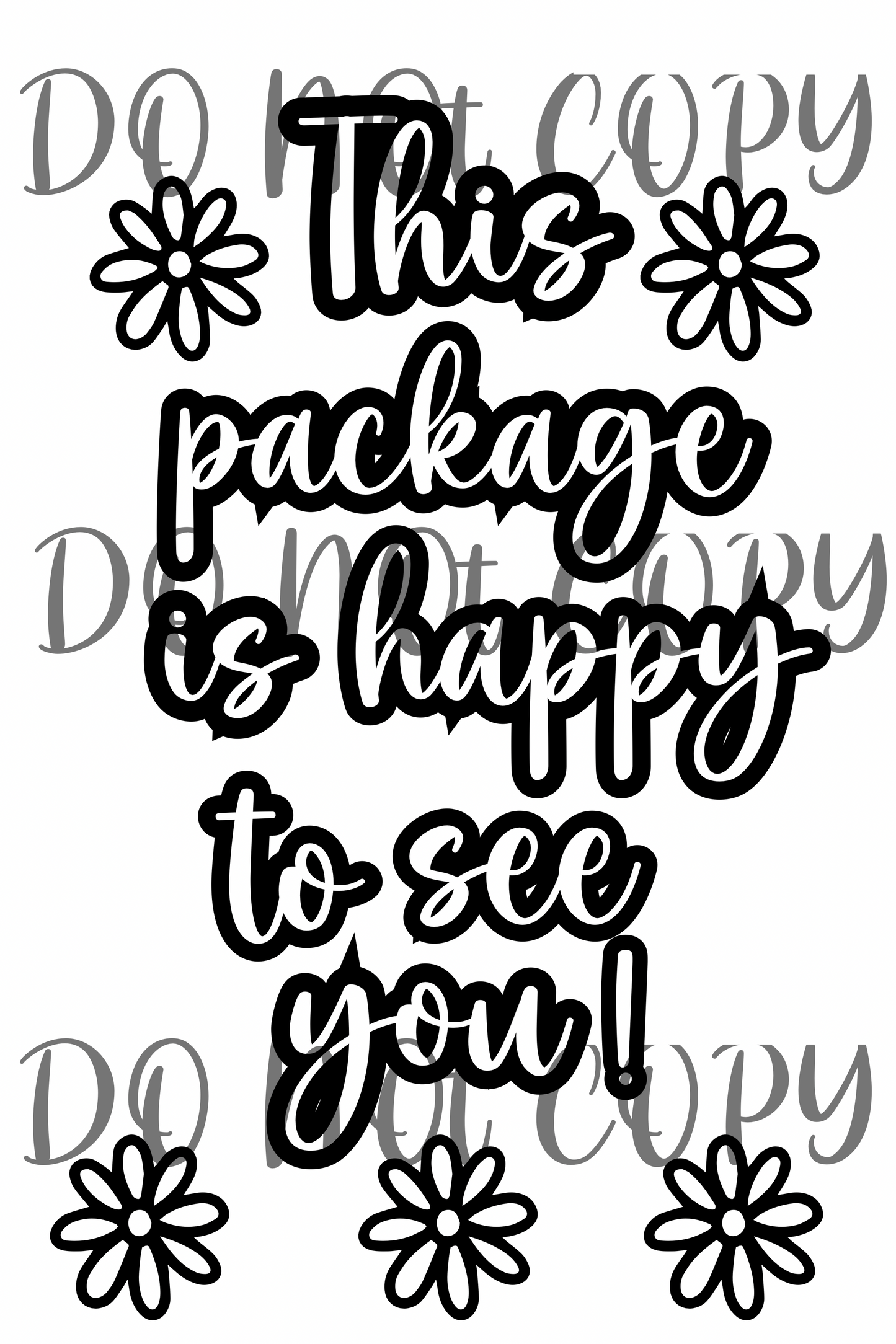 Happy mail label