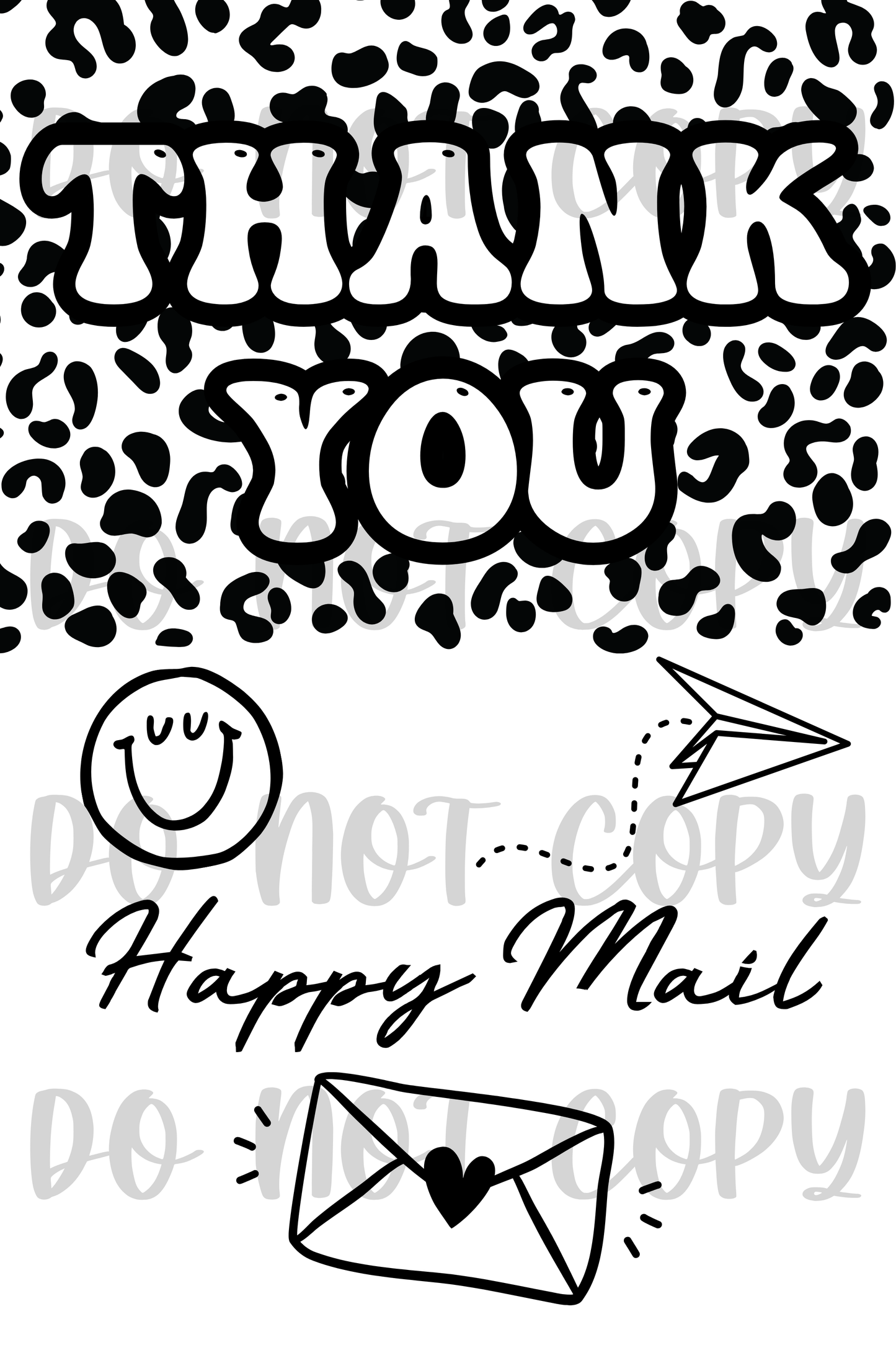 Thank you label