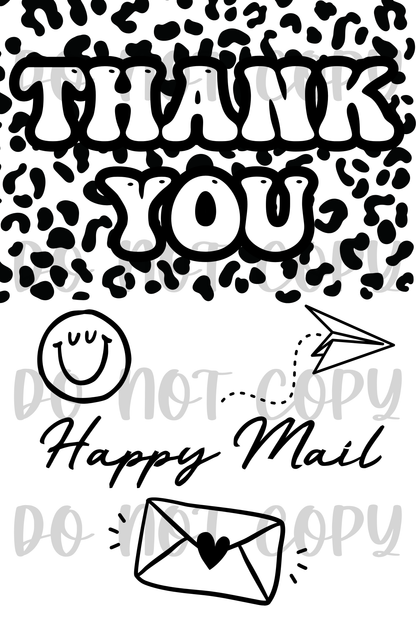 Thank you label