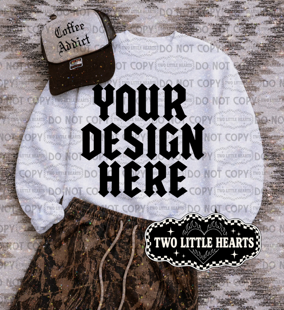 Coffee addict Mock up