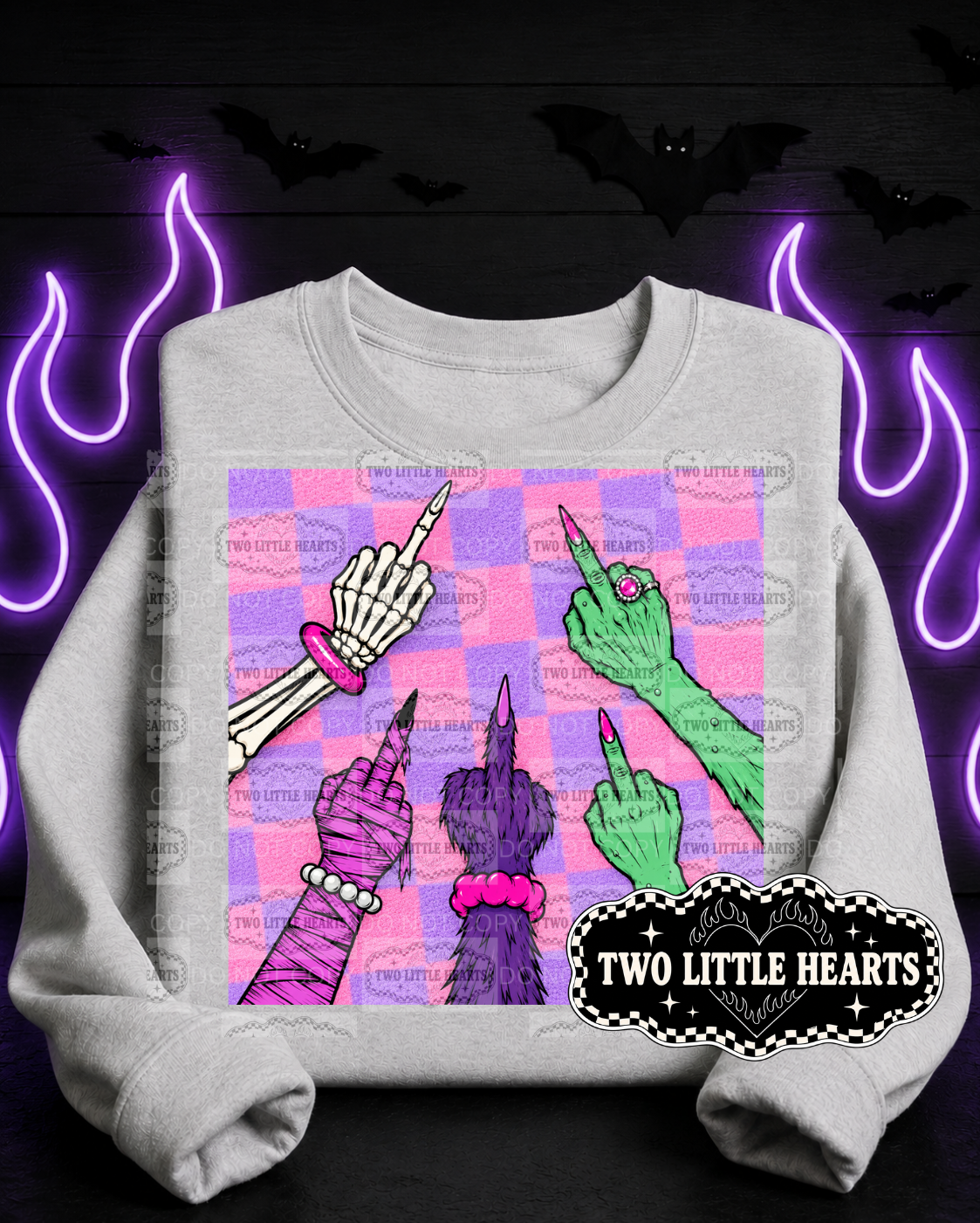 Chkrd Monster Hands PNG