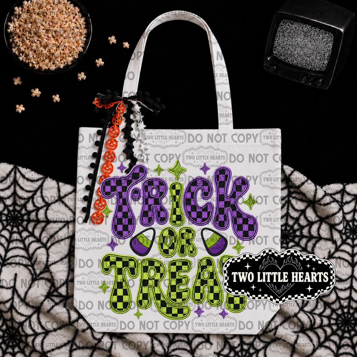 Trick or treat patch Candy Bag 🍬