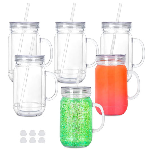 20oz Acrylic Mason Jar