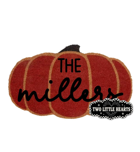 Orange pumpkin doormat!