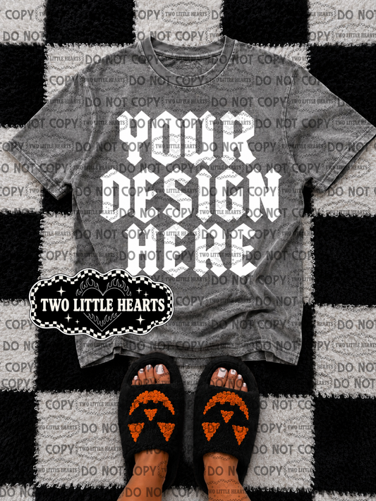 Halloween blk Slippers Mock