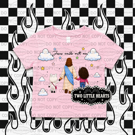 Jesus walks with me PNG