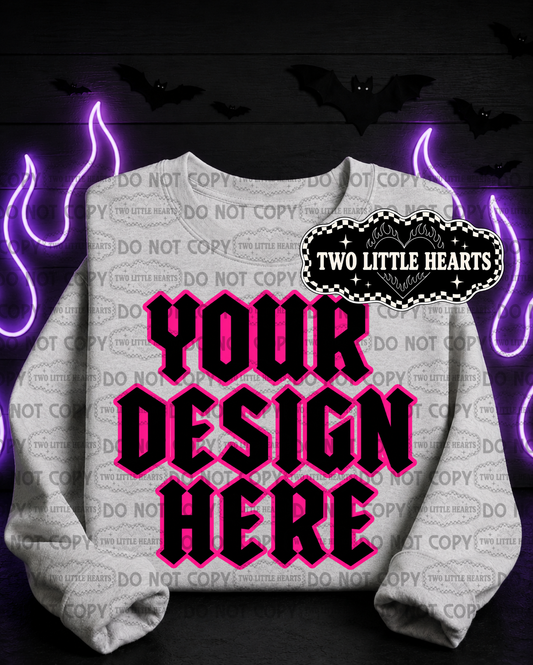 Purple flame Mock Up