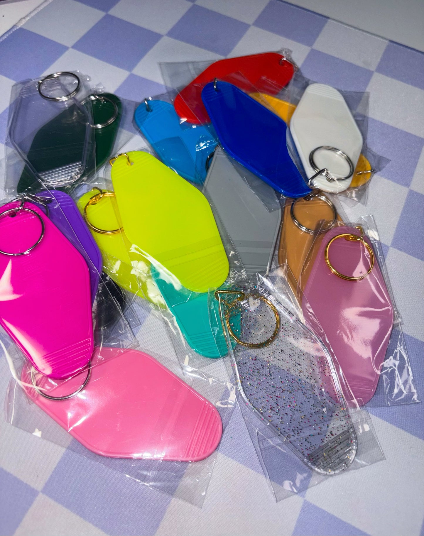 Motel keychain