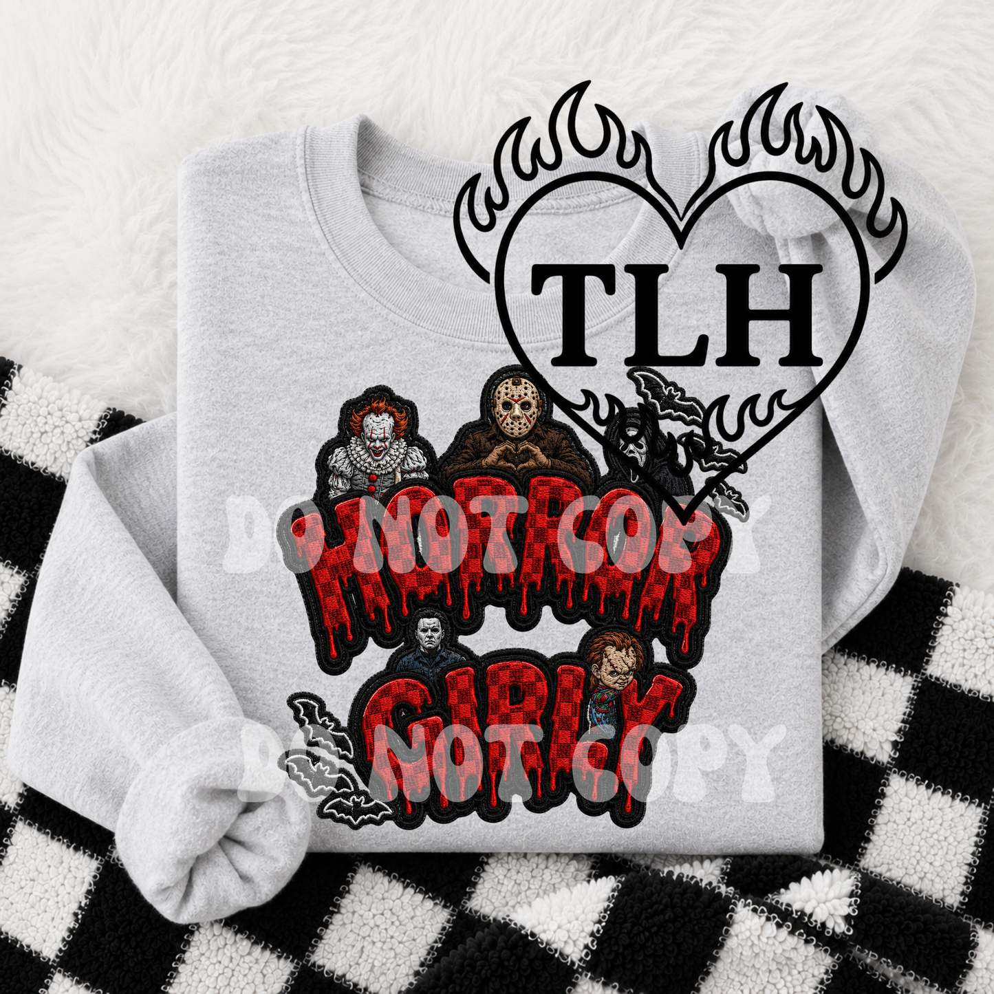 Horror Girl Patch PNG